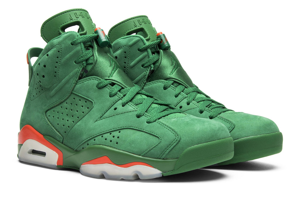 Retro 6 NRG Sneakers — Green Suede Gatorade — AJ5986-335