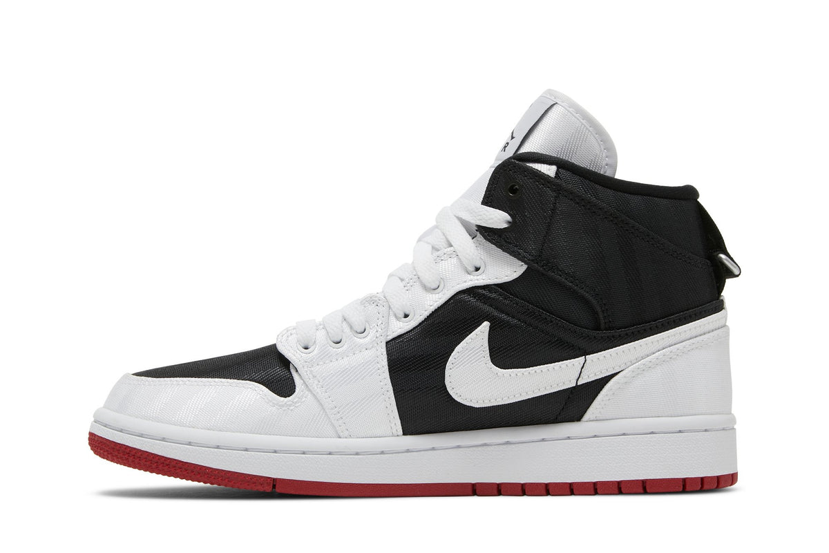 Retro 1 Mid SE Utility Sneakers — White Black Gym Red — DD9338-016
