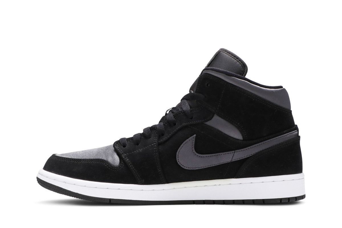 Retro 1 Mid SE Nylon Sneakers — Black Grey — 852542-012