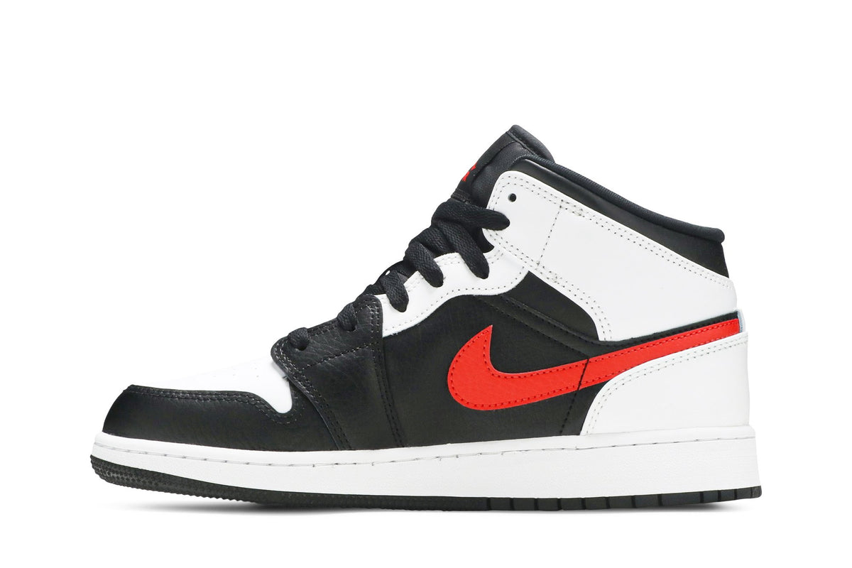 Retro 1 Mid GS Sneakers — Chile Red — 554725-075