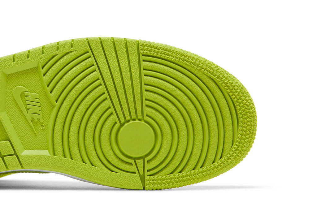 Retro 1 Mid Sneakers — White Lime — BQ6472-131