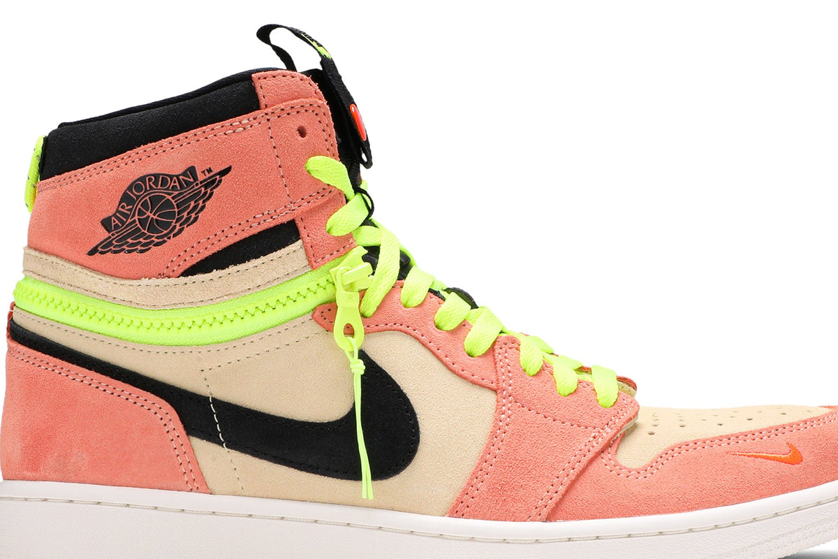 Retro 1 High Switch Sneakers — Pink Volt — CW6576-800