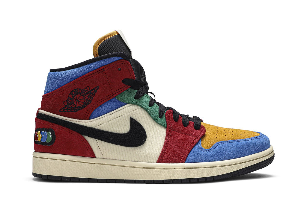 Blue The Great Collaboration — Retro 1 Mid Sneakers — Fearless — CU2805-100