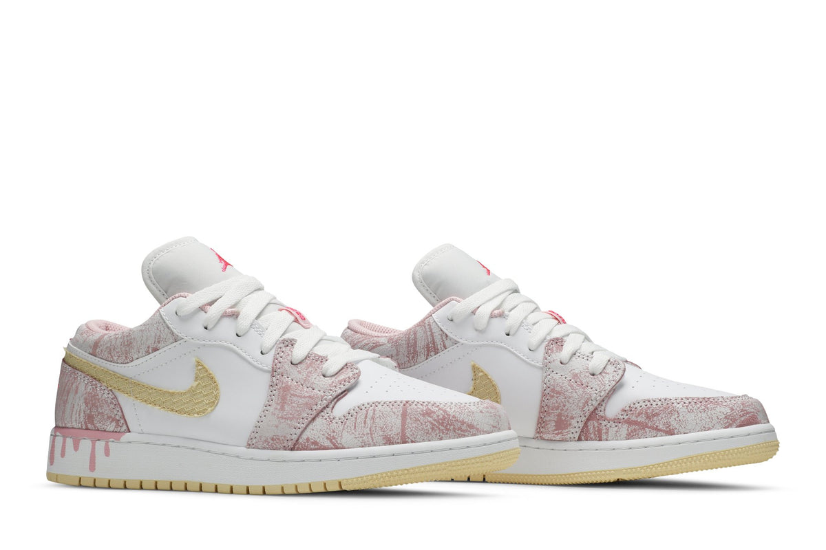 Retro 1 Low GS Sneakers — Strawberry Ice Cream — CW7104-601