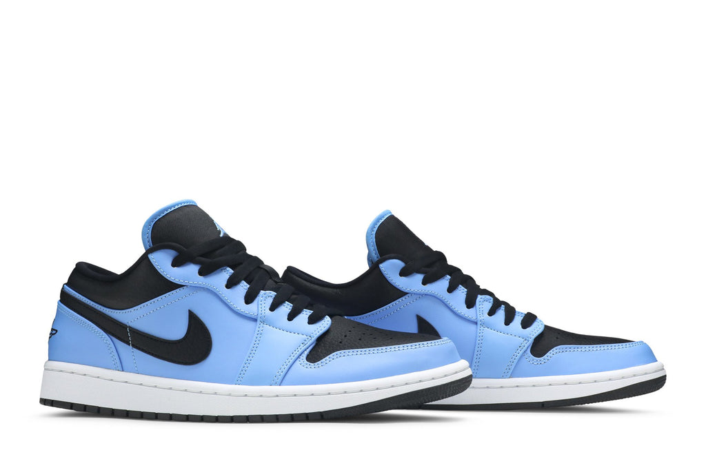 Retro 1 Low Sneakers — University Blue Black — 553558-403
