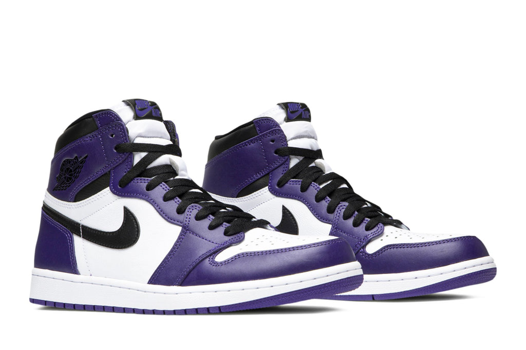 Retro 1 High OG Sneakers — Court Purple 2.0 — 555088-500