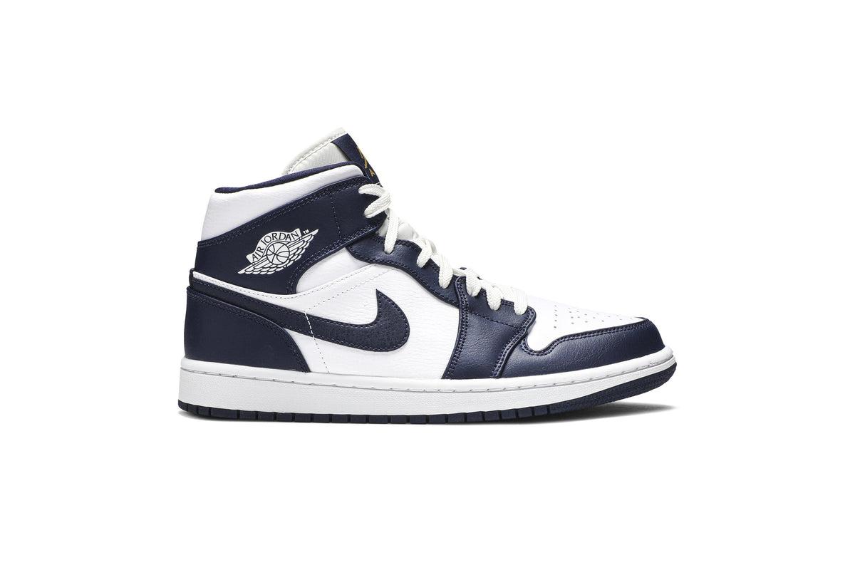 Retro 1 Mid Sneakers — Obsidian — 554724-174