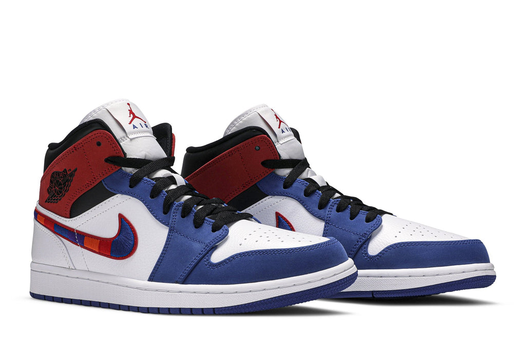 Retro 1 Mid Sneakers — Multicolored Swoosh — 852542-146