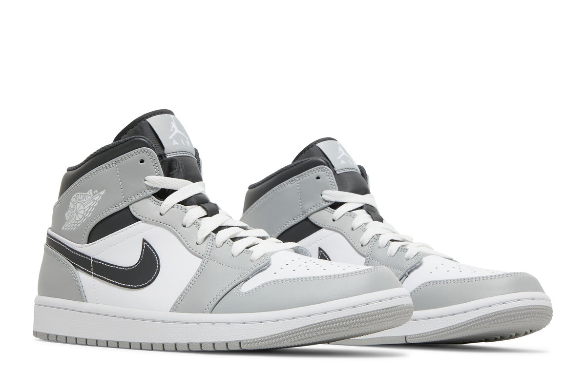 Retro 1 Mid Sneakers — Light Smoke Grey — 554724-078