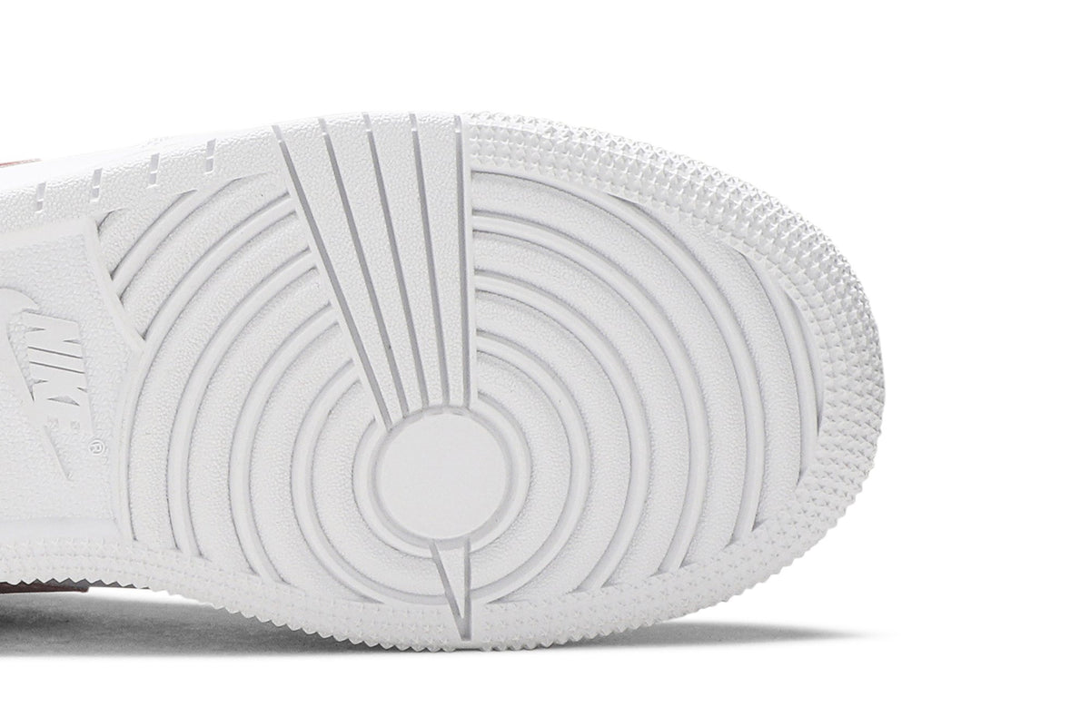 Retro 1 Mid GS Sneakers — White Rose Gold — 555112-190