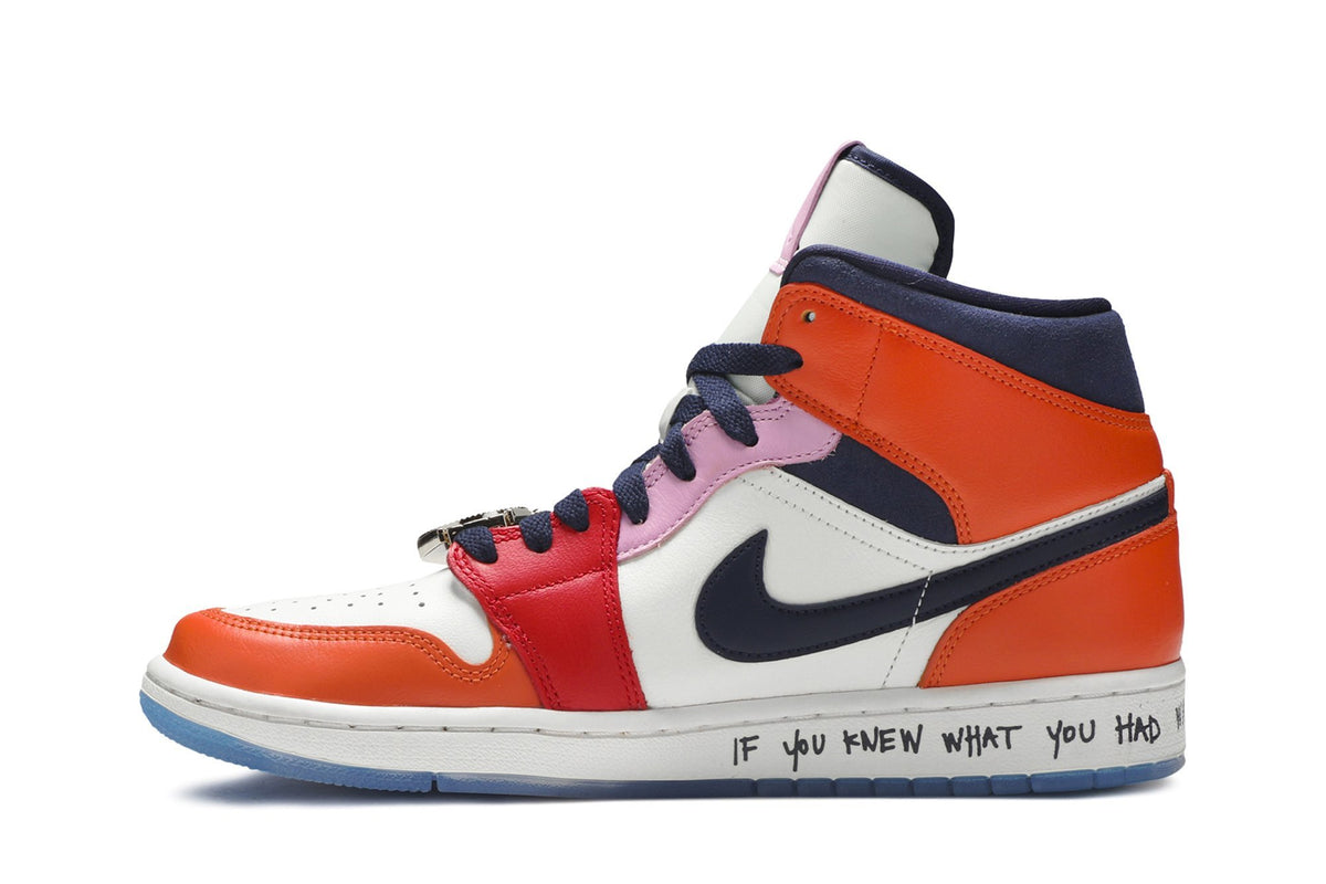 Melody Ehsani Collaboration — Retro 1 Mid Sneakers — Fearless — CQ7629-100