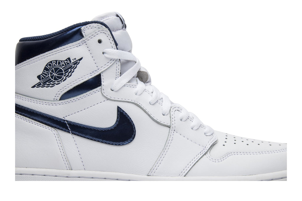 Retro 1 High OG Sneakers — Metallic Navy — 555088-106