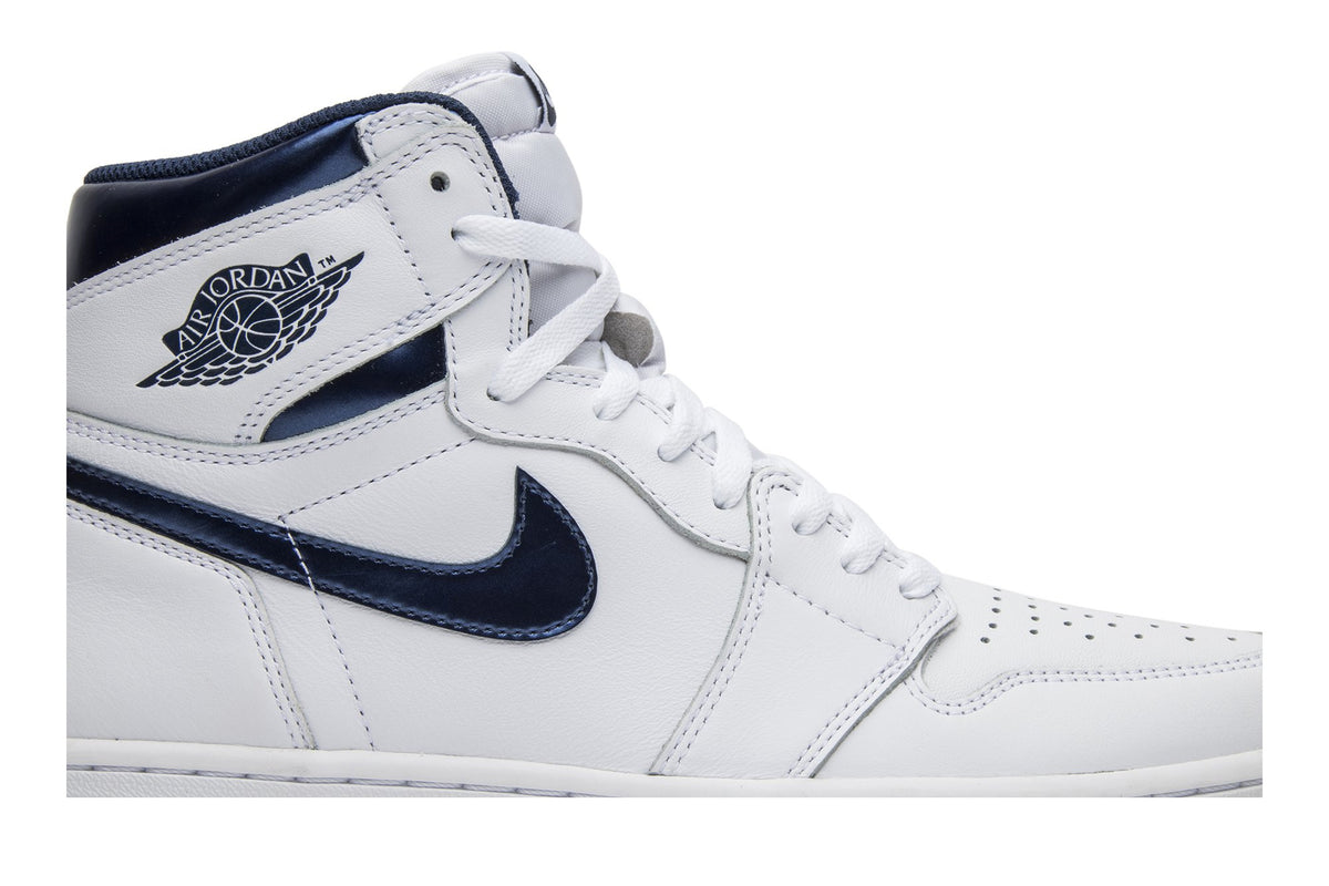 Retro 1 High OG Sneakers — Metallic Navy — 555088-106