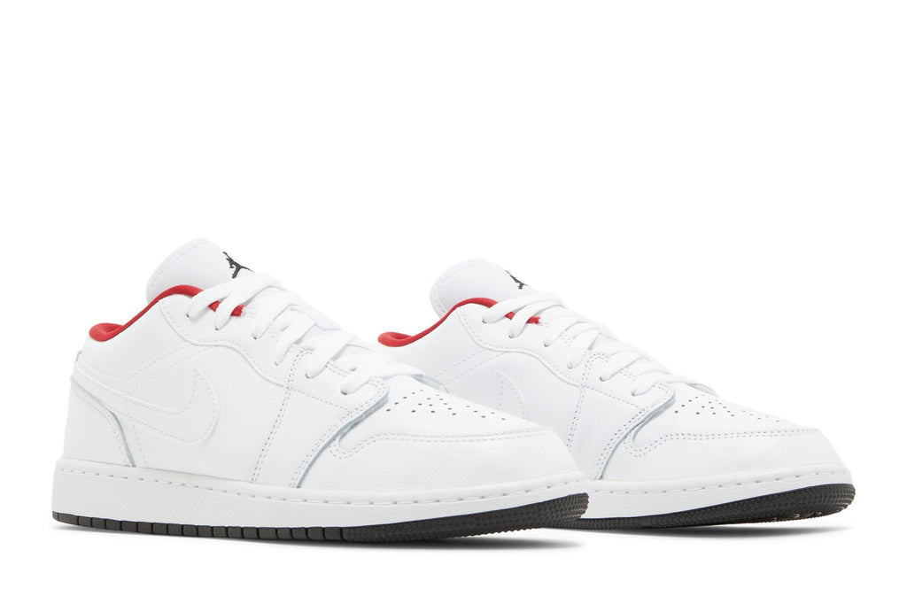 Retro 1 Low GS Sneakers — White Gym Red — 553560-164