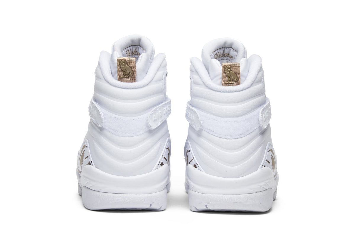 OVO Collaboration — Retro 8 Sneakers — White — AA1239-135