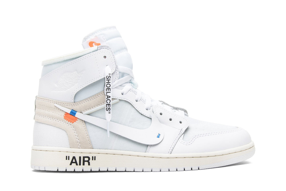 Off-White Collaboration — Retro 1 High OG Sneakers — White — AQ0818-100