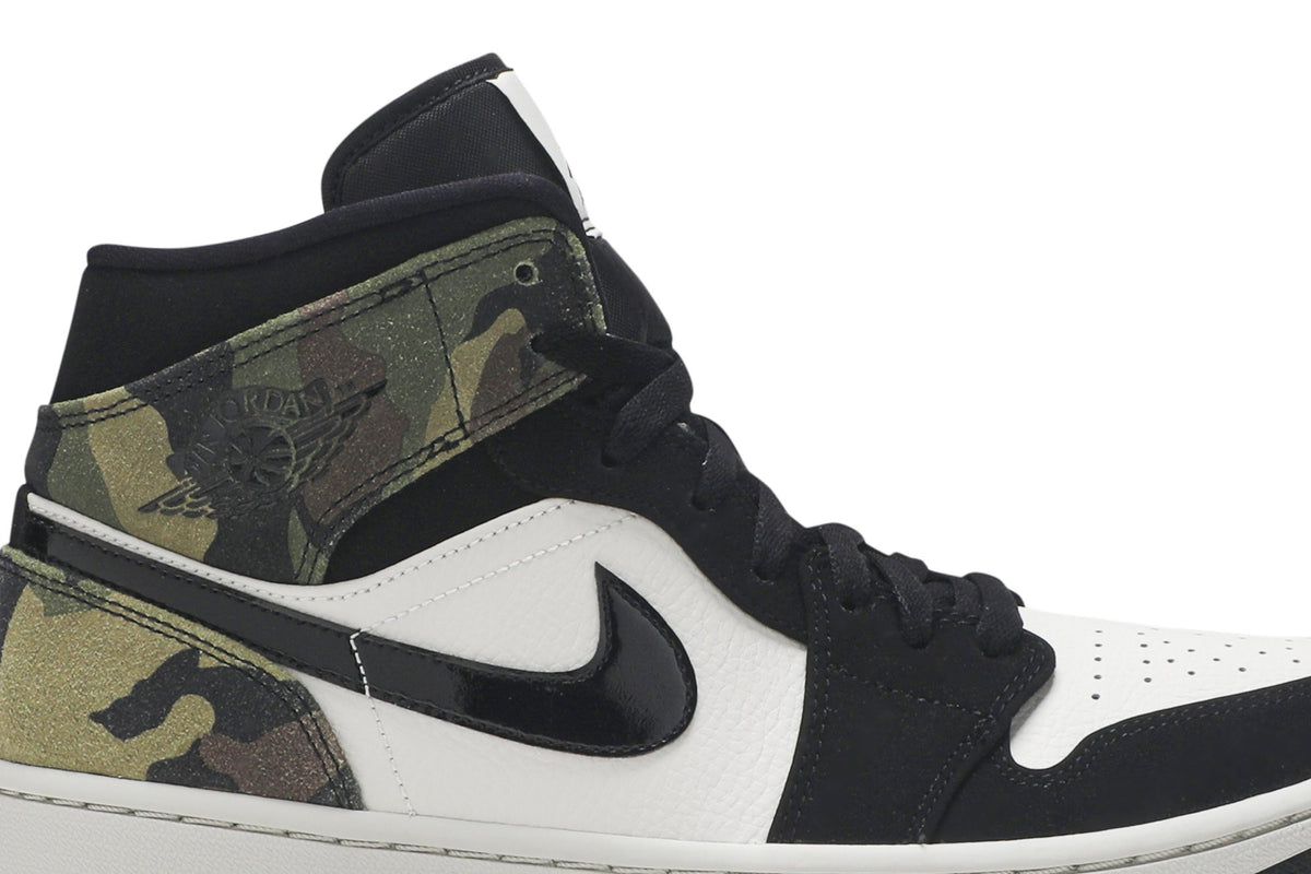 Retro 1 Mid Sneakers — Camo — CW5490-001