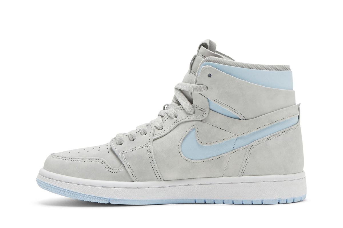 Retro 1 High Zoom Comfort Sneakers — Cool Grey Light Blue — CT0979-004