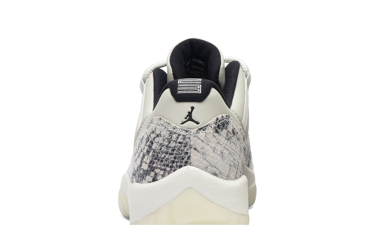 Retro 11 Low Sneakers — Light Bone Snakeskin — CD6846-002