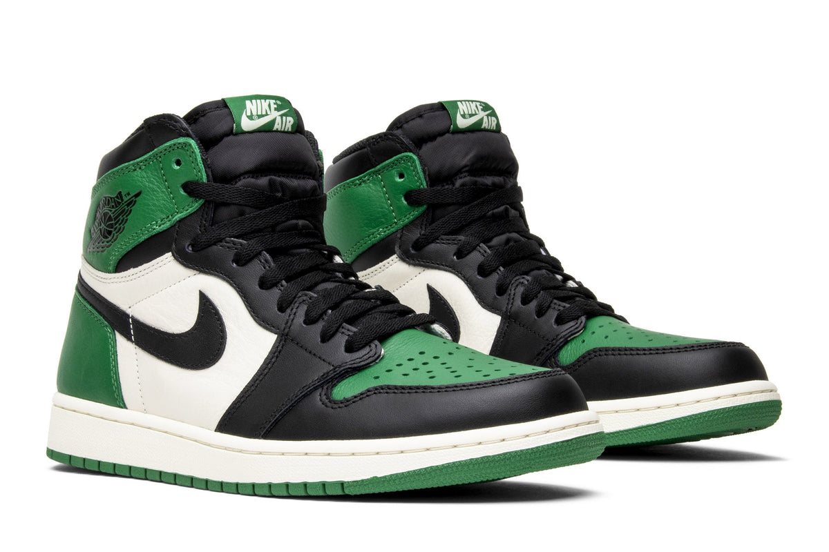 Retro 1 High OG Sneakers — Pine Green — 555088-302