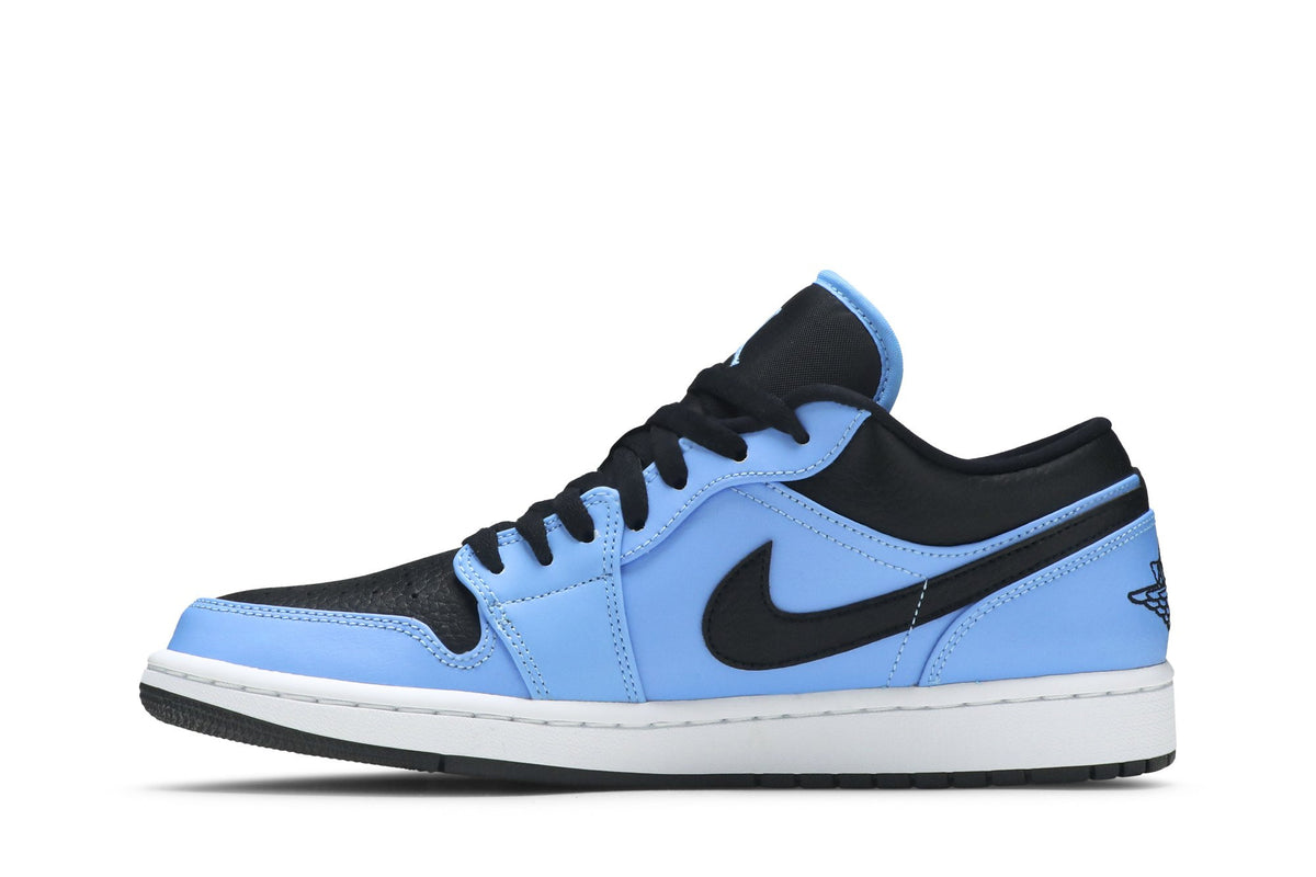 Retro 1 Low Sneakers — University Blue Black — 553558-403