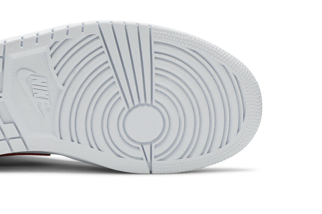 Retro 1 Mid Sneakers — White University Red — BQ6472-106
