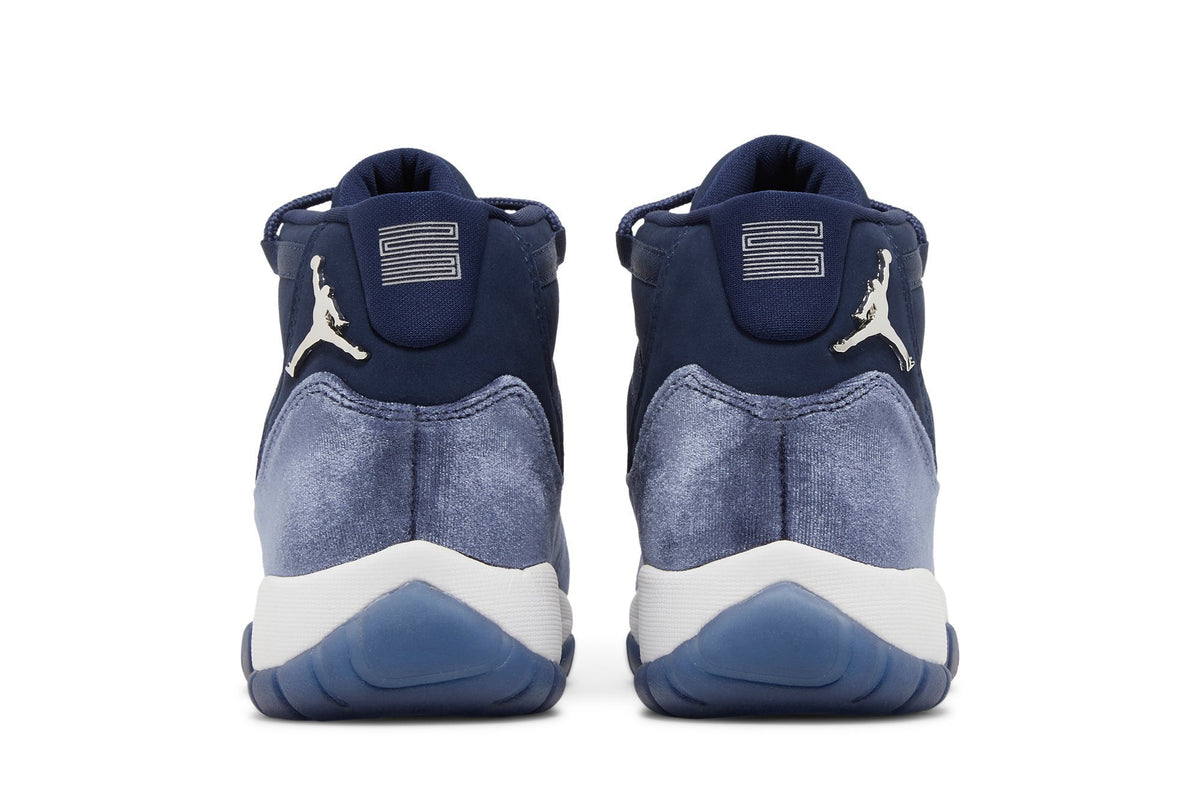 Retro 11 Sneakers — Midnight Navy Velvet — AR0715-441