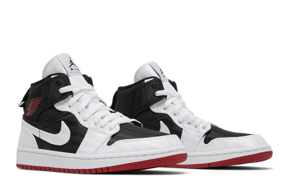 Retro 1 Mid SE Utility Sneakers — White Black Gym Red — DD9338-016