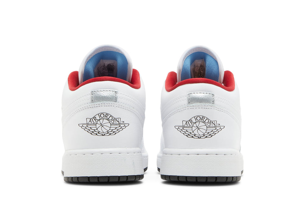 Retro 1 Low GS Sneakers — White Gym Red — 553560-164