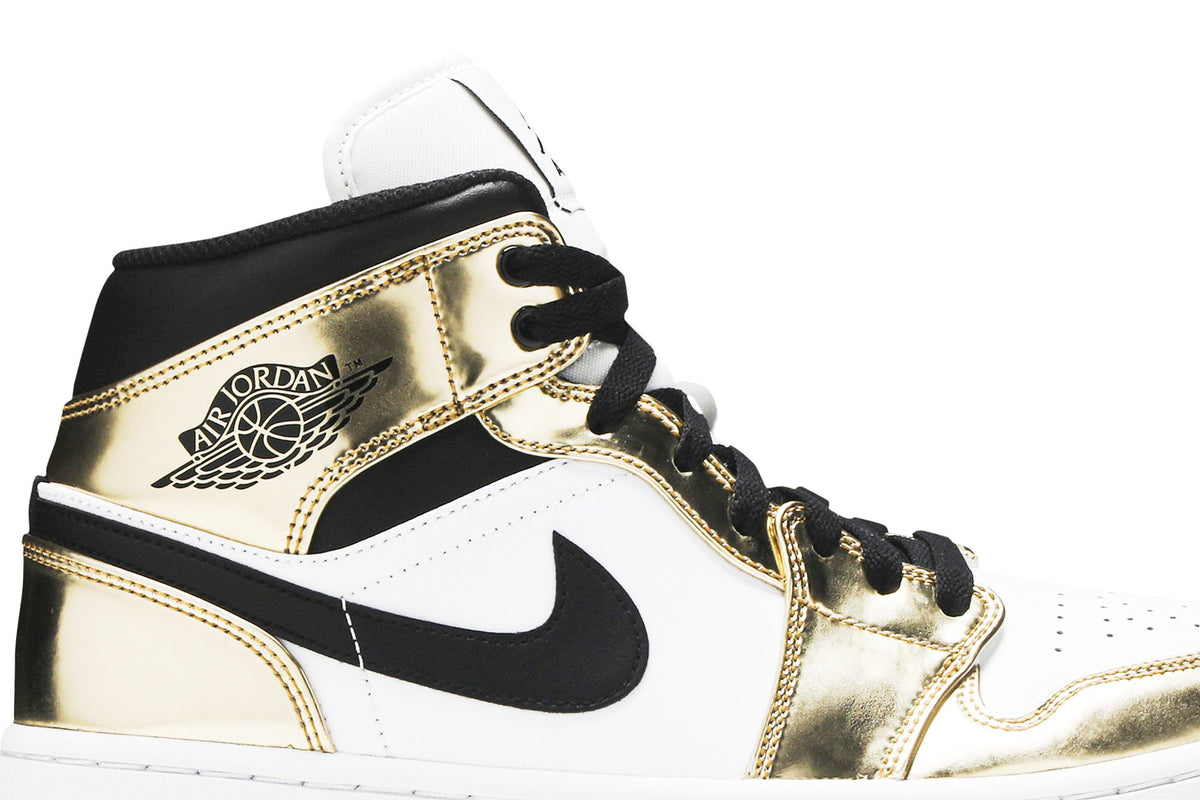 Retro 1 Mid SE Sneakers — Metallic Gold — DC1419-700