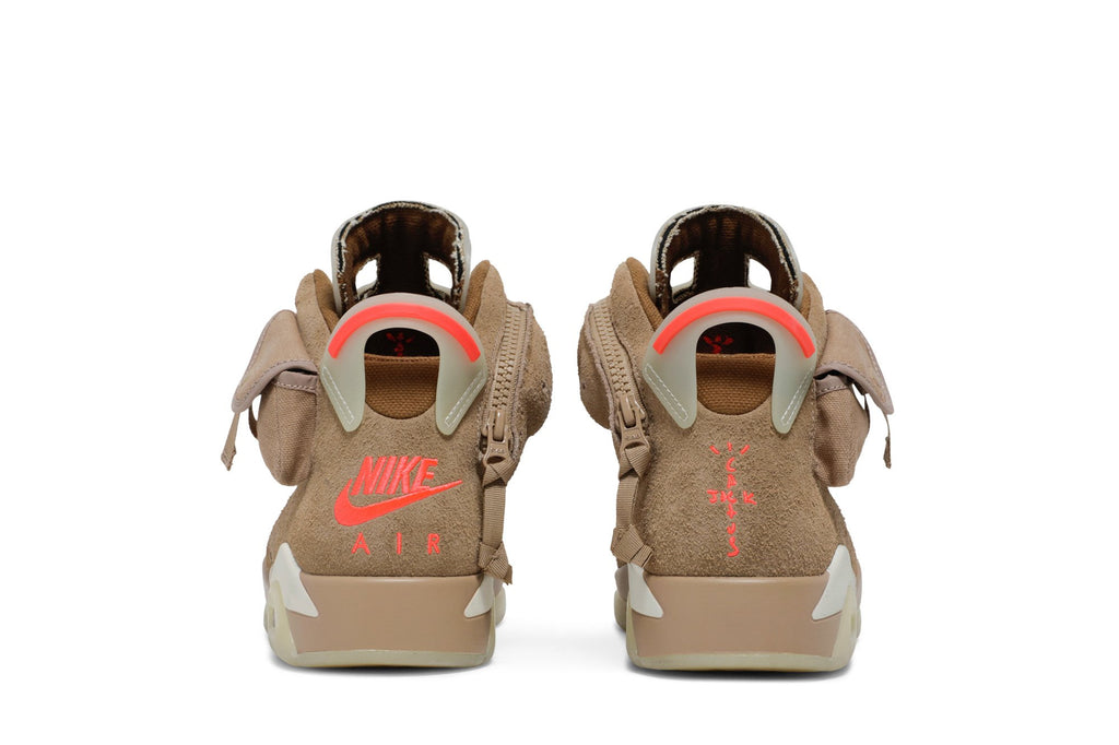 Travis Scott Collaboration — Retro 6 Sneakers — British Khaki — DH0690-200