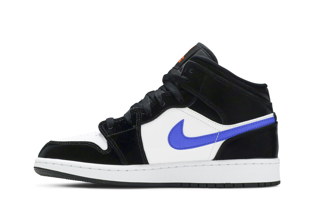 Retro 1 Mid GS Sneakers — Black Racer Blue — 554725-084