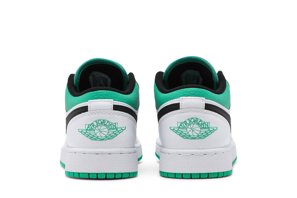 Retro 1 Low GS Sneakers — White Lucky Green — 553560-129