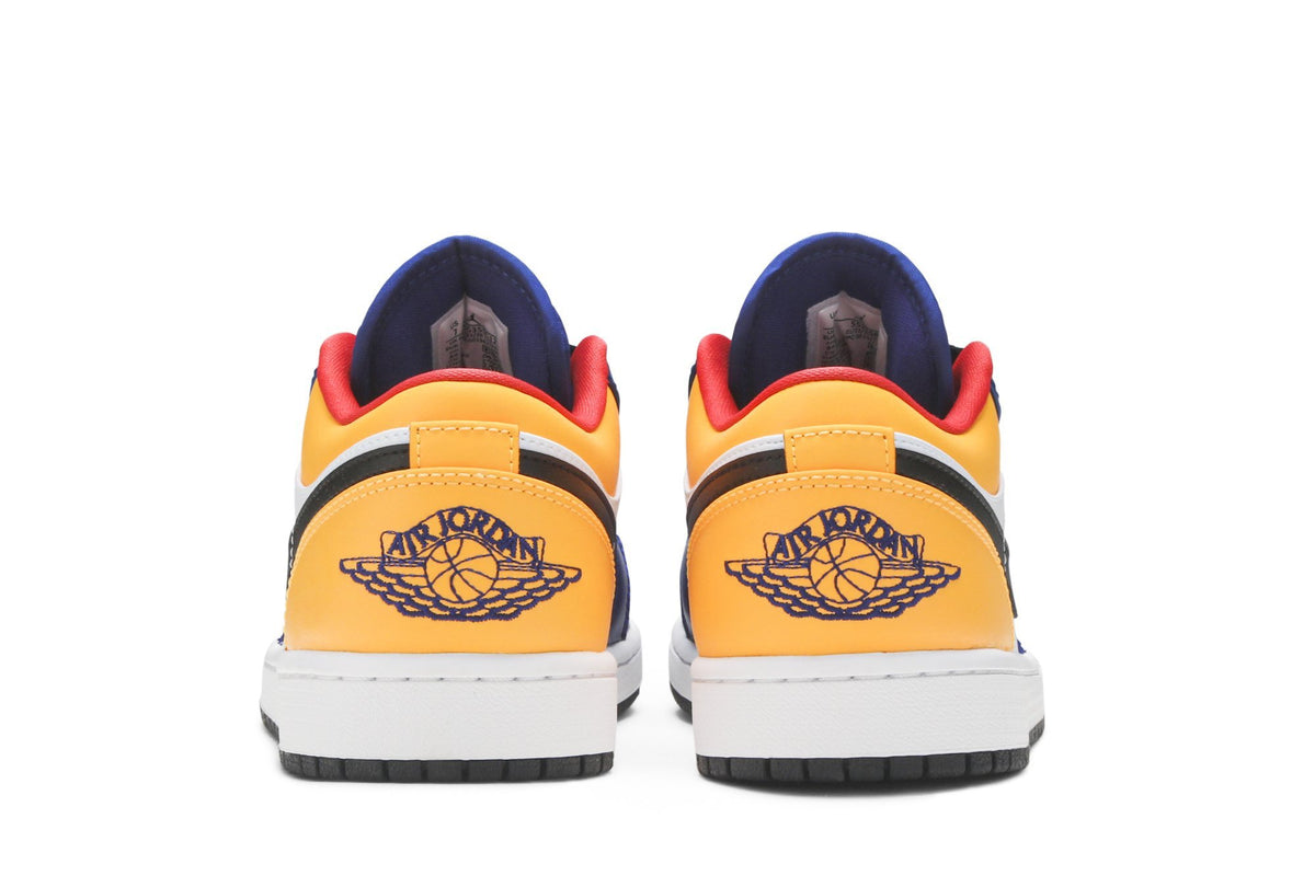 Retro 1 Low Sneakers — White Deep Royal Blue — 553558-123