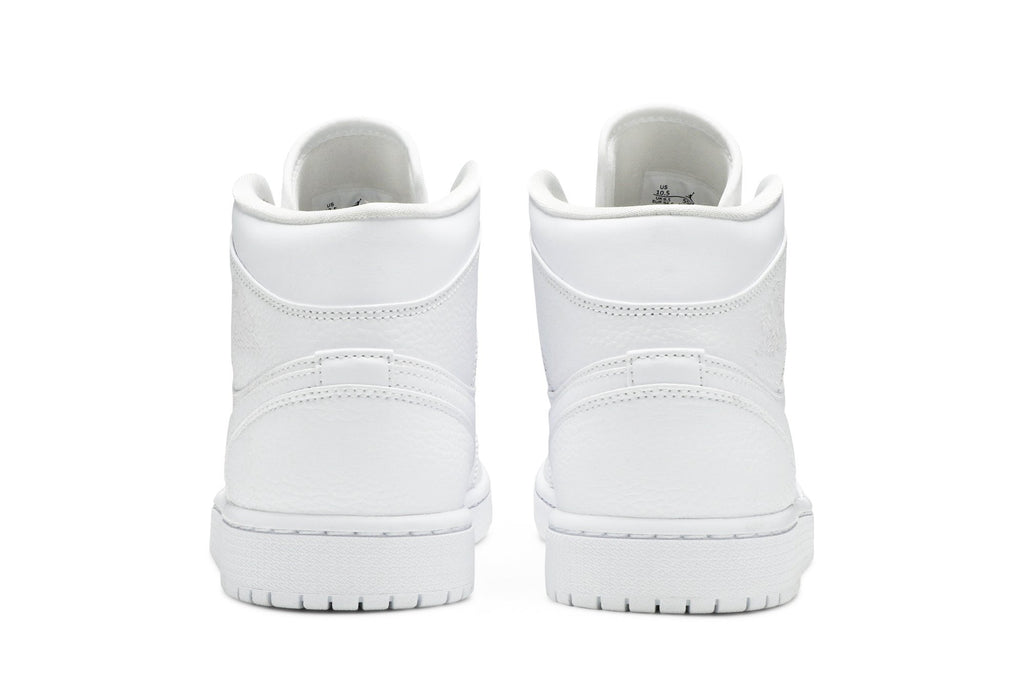 Retro 1 Mid Sneakers — Triple White — 554724-130