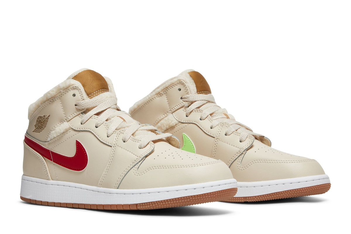 Retro 1 Mid Utility GS Sneakers — Fleece — DO2207-264
