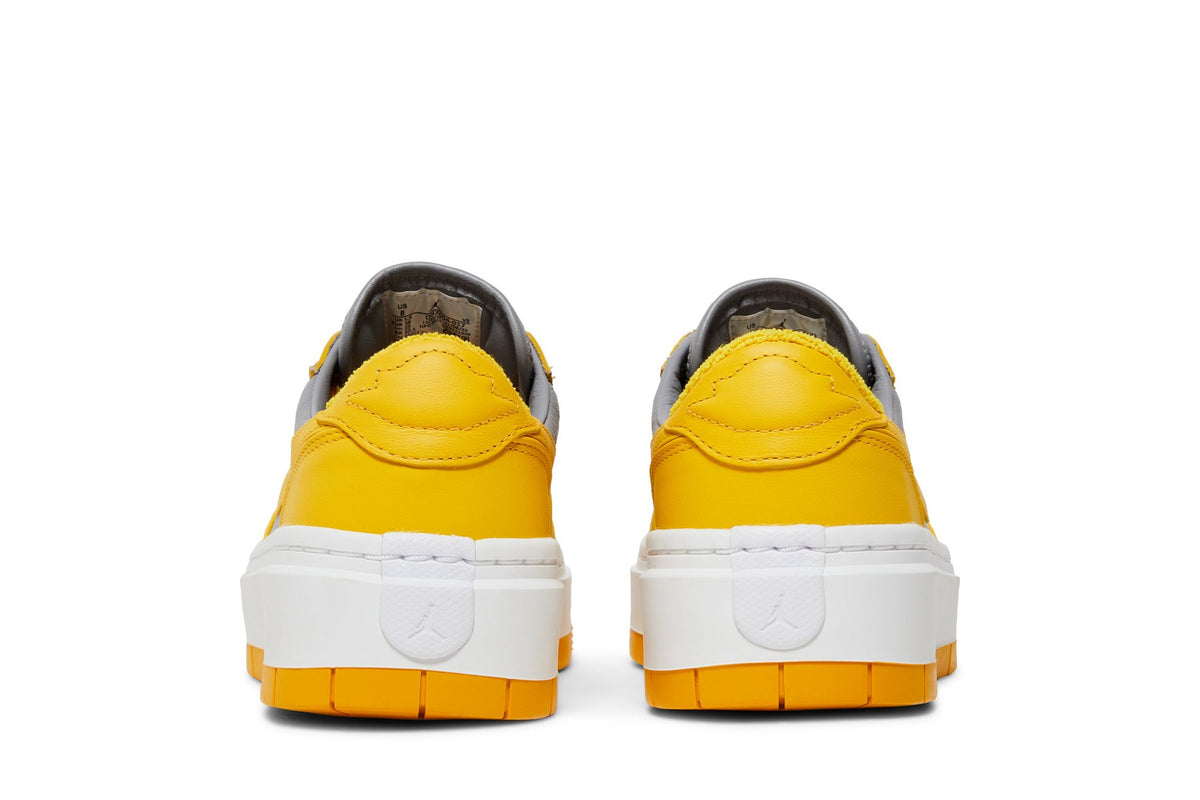 Retro 1 Elevate Low Sneakers — Cement Grey Varsity Maize — DH7004-017