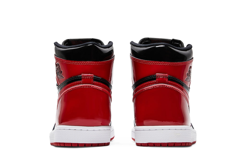 Retro 1 High OG Sneakers — Patent Bred — 555088-063