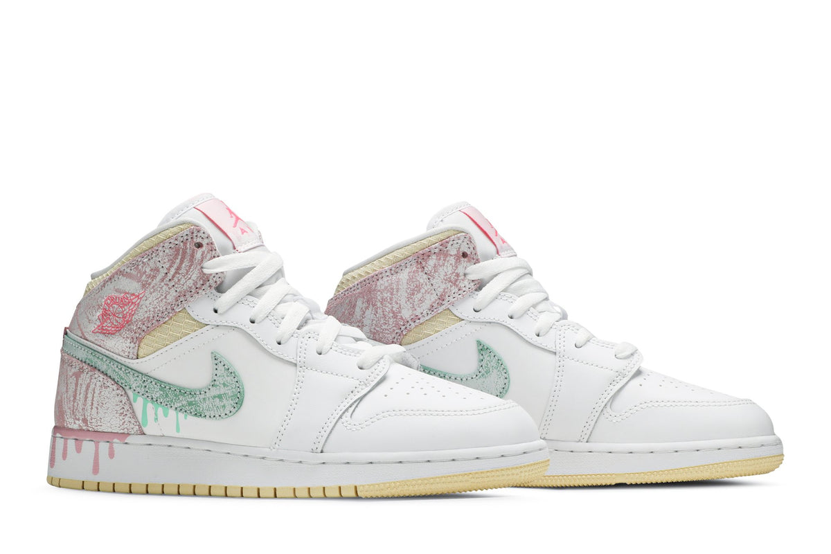 Retro 1 Mid SE GS Sneakers — Ice Cream — DD1666-100