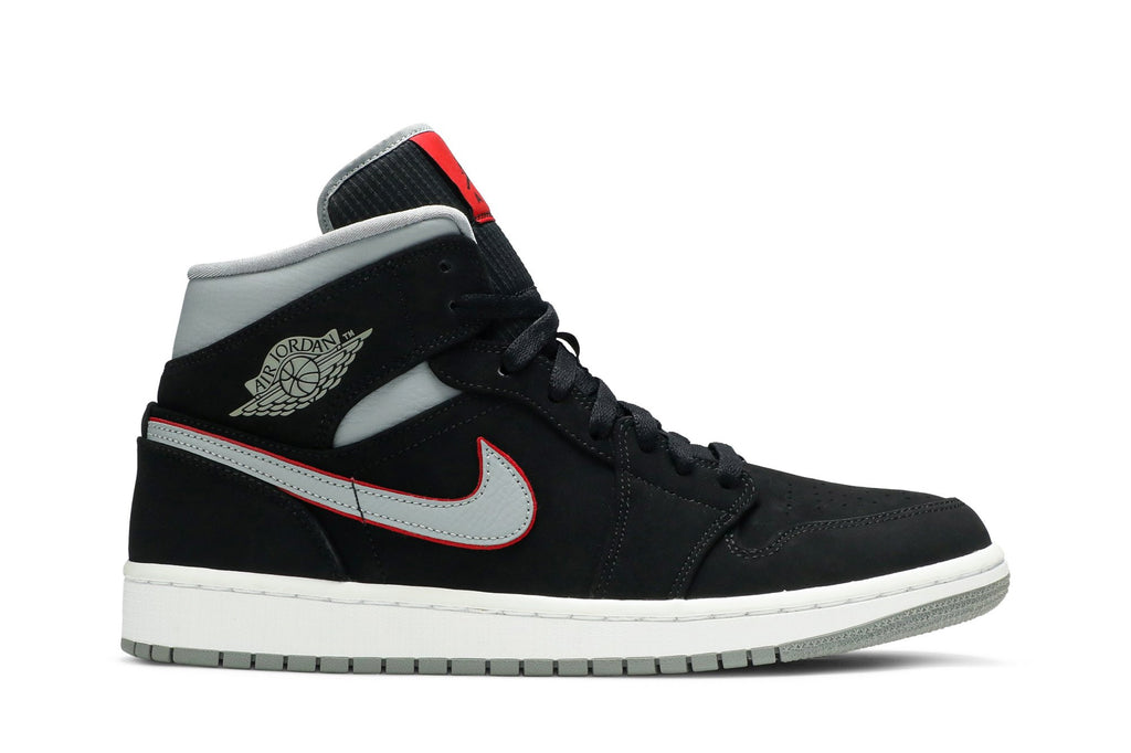 Retro 1 Mid Sneakers — Black Grey — 554724-060