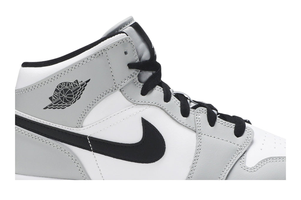 Retro 1 Mid GS Sneakers — Light Smoke Grey — 554725-092
