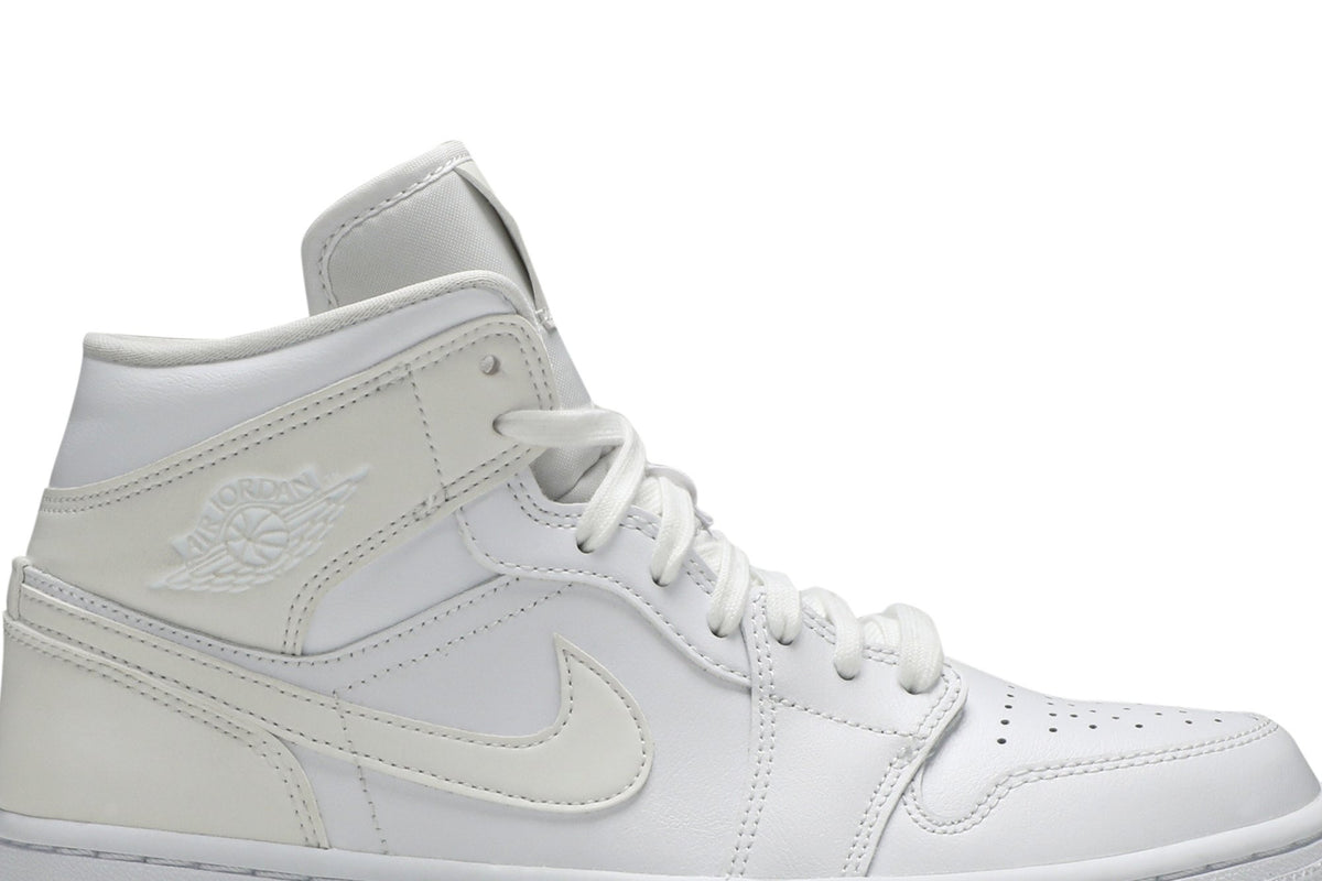 Retro 1 Mid Sneakers — White Ivory — BQ6472-112