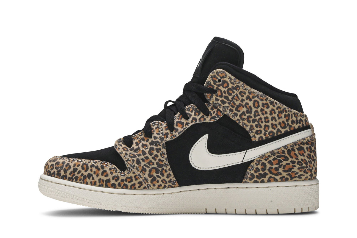 Retro 1 Mid SE GS Sneakers — Leopard — BQ6931-021