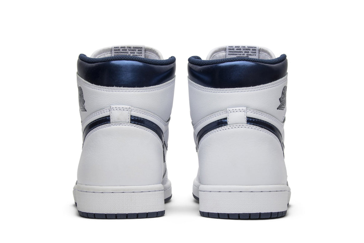 Retro 1 High OG Sneakers — Metallic Navy — 555088-106