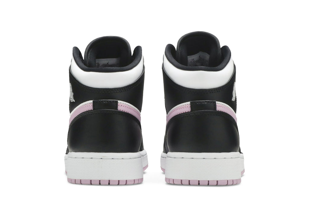 Retro 1 Mid GS Sneakers — White Light Arctic Pink — 555112-103
