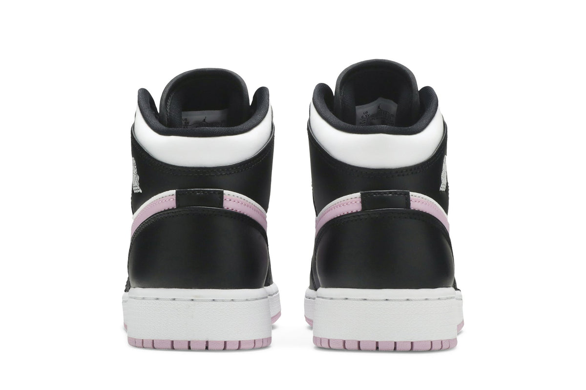 Retro 1 Mid GS Sneakers — White Light Arctic Pink — 555112-103