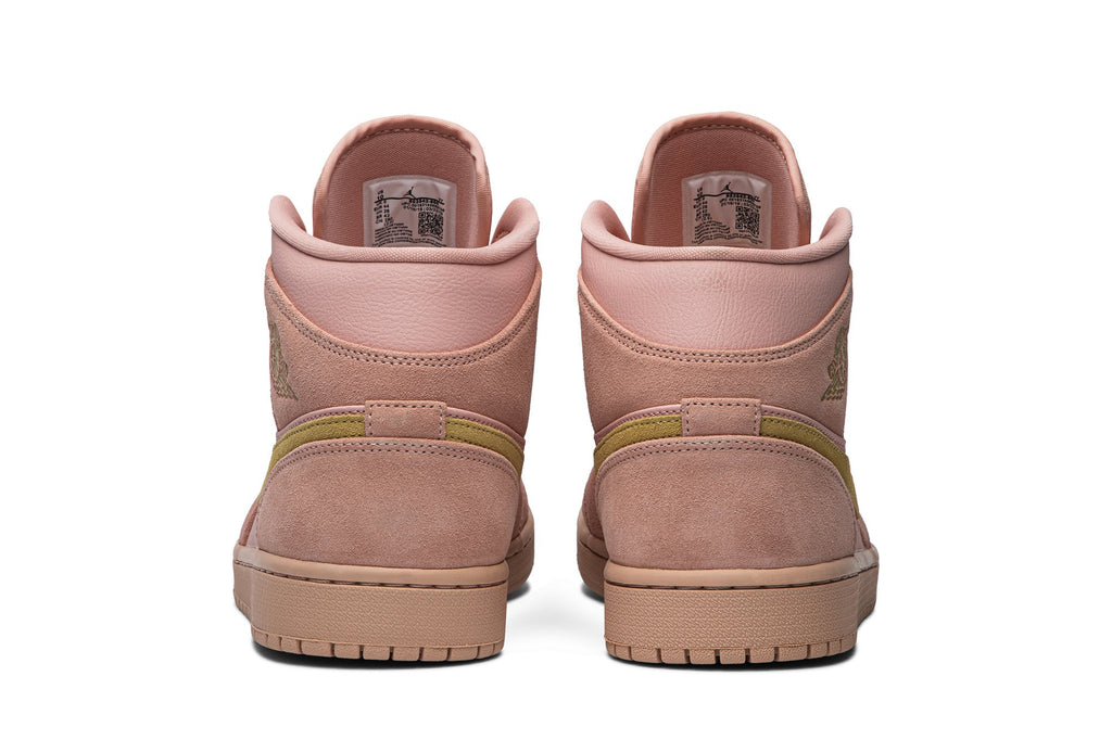 Retro 1 Mid Sneakers — Coral Gold — 852542-600