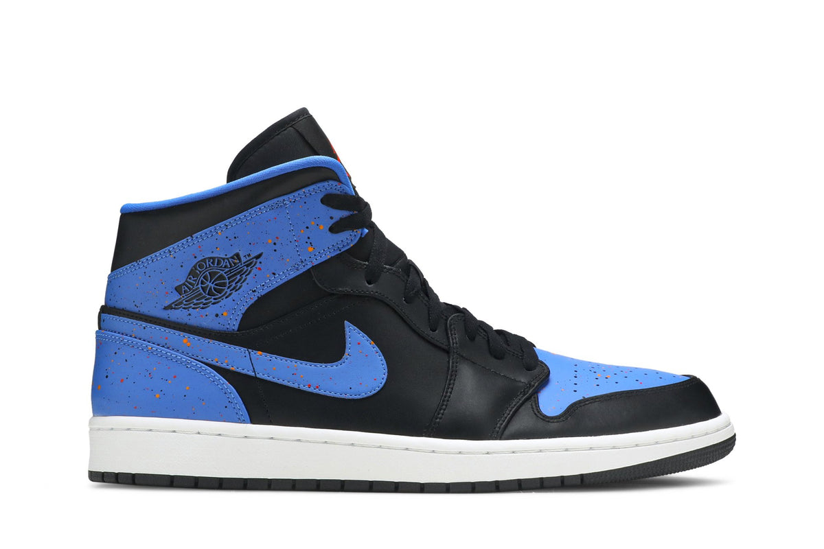 Retro 1 Mid Sneakers — Royal Splatter — 554724-048