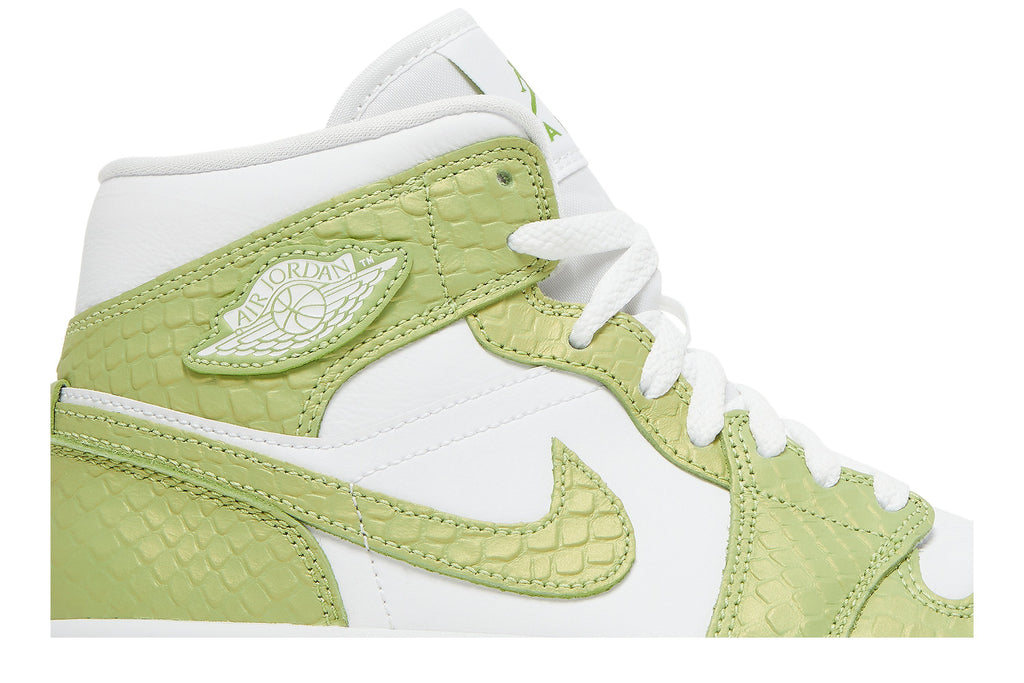 Retro 1 Mid SE Sneakers — Green Python — DV2959-113