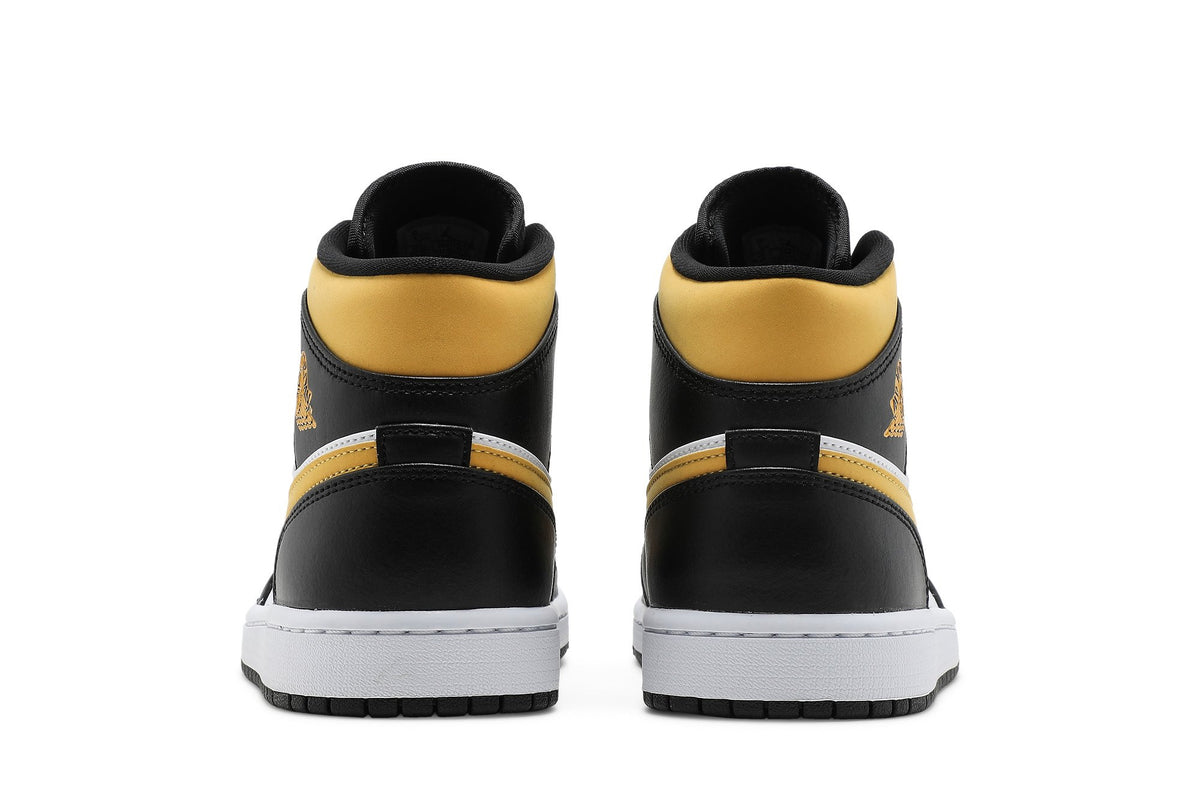 Retro 1 Mid Sneakers — Black University Gold — 554724-177